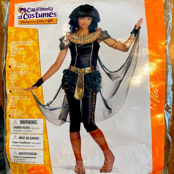 NWT EGYPTIAN PRINCESS Halloween Costume Tween XL (12-14) - Picture 1 of 4